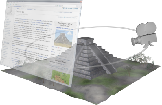 Figure 1. Two-layer architecture of a Web3D page