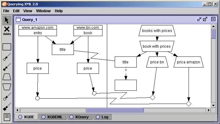 Figure 3: Query q4 within a snapshot of our interface