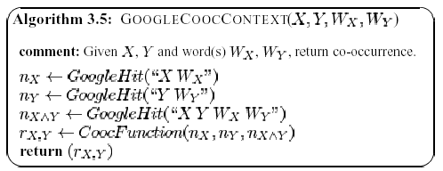 Measure co-occurrence with disambiguation