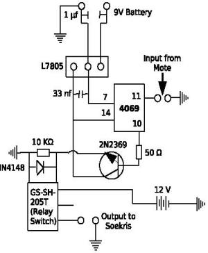 Schematic for power switching circuit